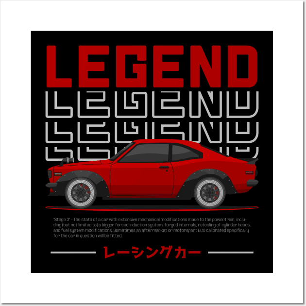 Tuner Red RX3 JDM Wall Art by GoldenTuners